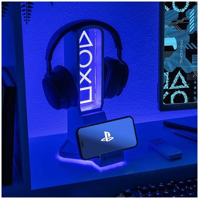 PALADONE PLAYSTATION DESK HEADPHONE STAND WITH LIGHT
