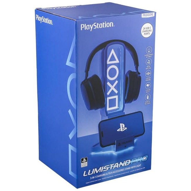 PALADONE PLAYSTATION DESK HEADPHONE STAND WITH LIGHT