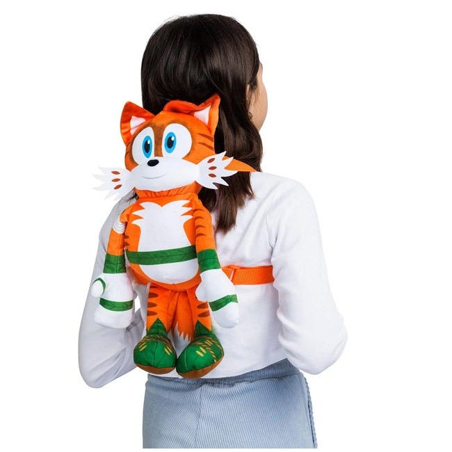 SONIC PLUSH BACKPACK 12INCH ASSORTED
