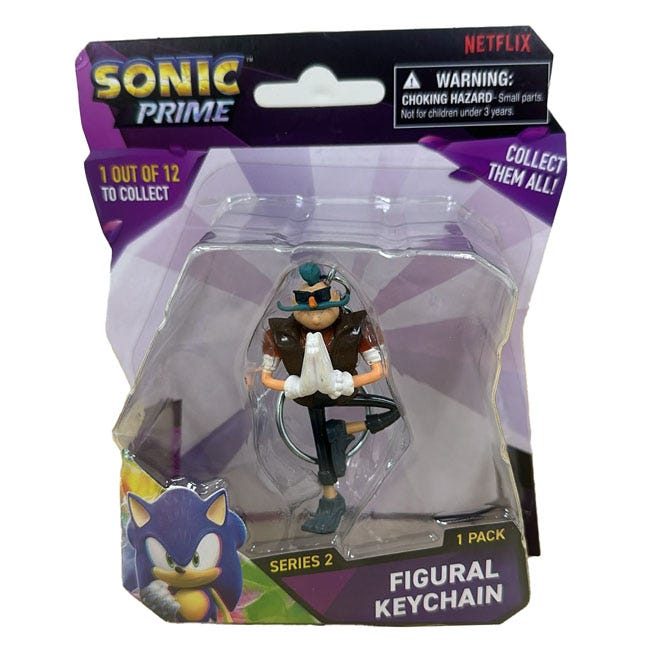 SONIC PRIME FIGURE KEY CHAIN BLISTER PACK ASSORTED