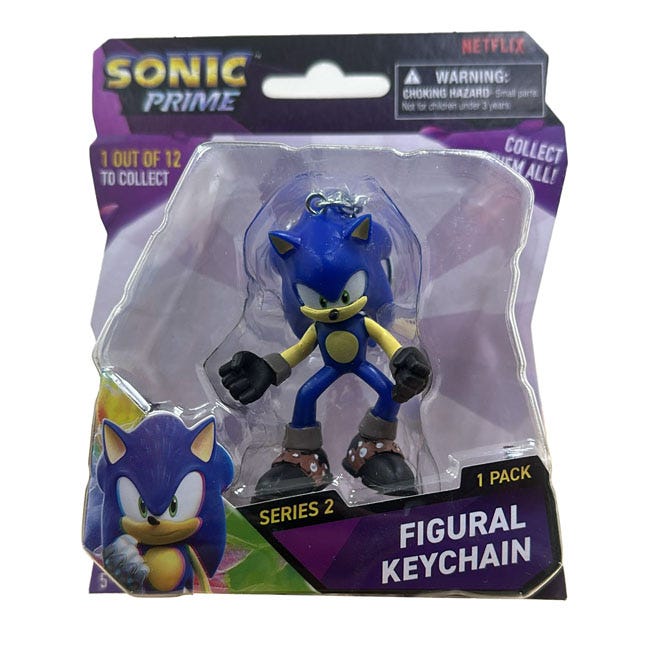 SONIC PRIME FIGURE KEY CHAIN BLISTER PACK ASSORTED