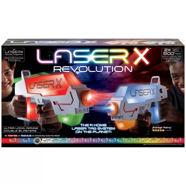 LASER X REVOLUTION TWO PLAYER LONG RANGE LASER TAG BLASTER S