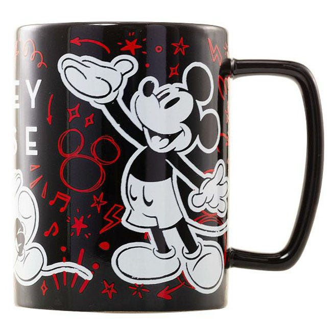 PYRAMID MICKEY MOUSE SMILE FUZZY MUG