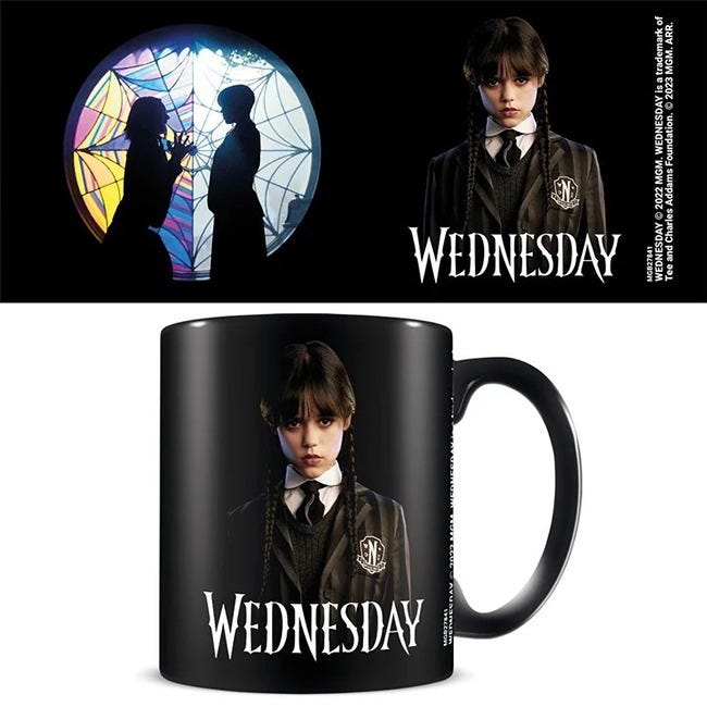 PYRAMID WEDNESDAY  FRIENDSHIP  BLACK MUG