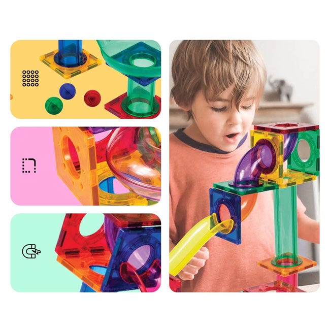PICASSO MAGNETIC MARBLE RUN 50PCS