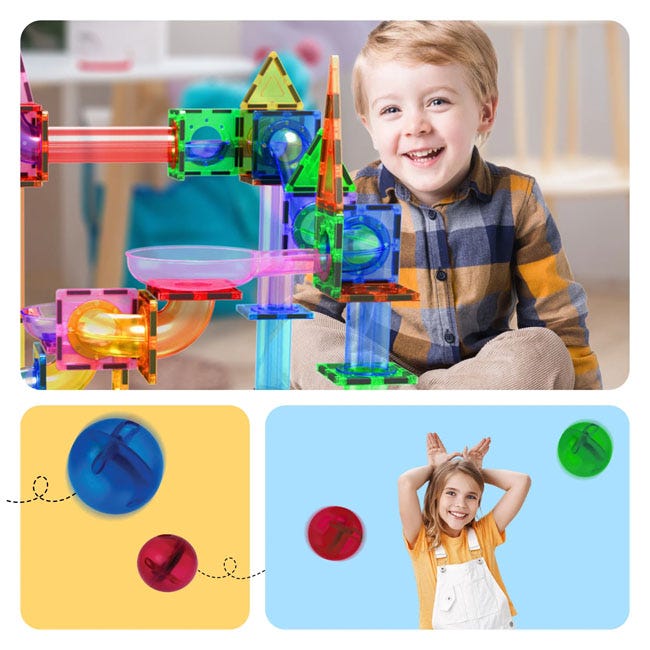 PICASSO MAGNETIC MARBLE RUN 50PCS