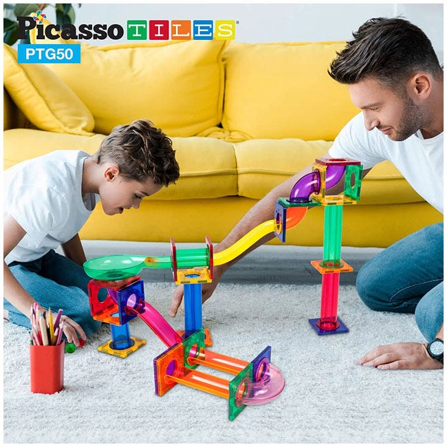 PICASSO MAGNETIC MARBLE RUN 50PCS