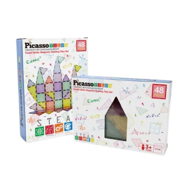 PICASSO MAGNETIC PASTEL GLITTER 48PCS