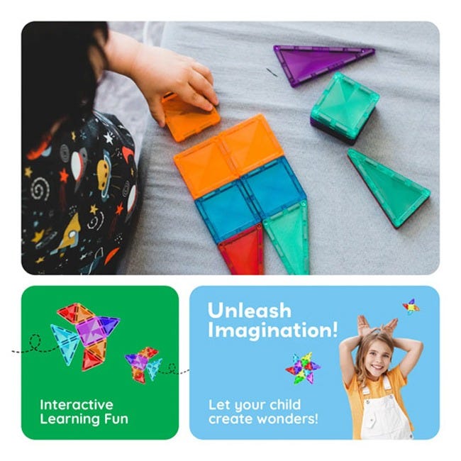 PICASSO MAGNETIC MINI DIAMOND CHARACTER TRUCK SET 120PCS