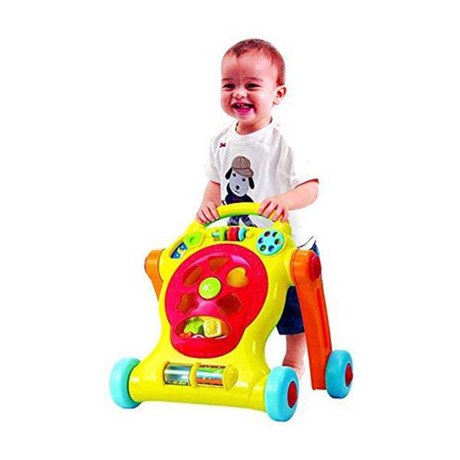 PLAY GO TINY STEPS WALKER WITH SHAPE SORTER ACTIVITIES