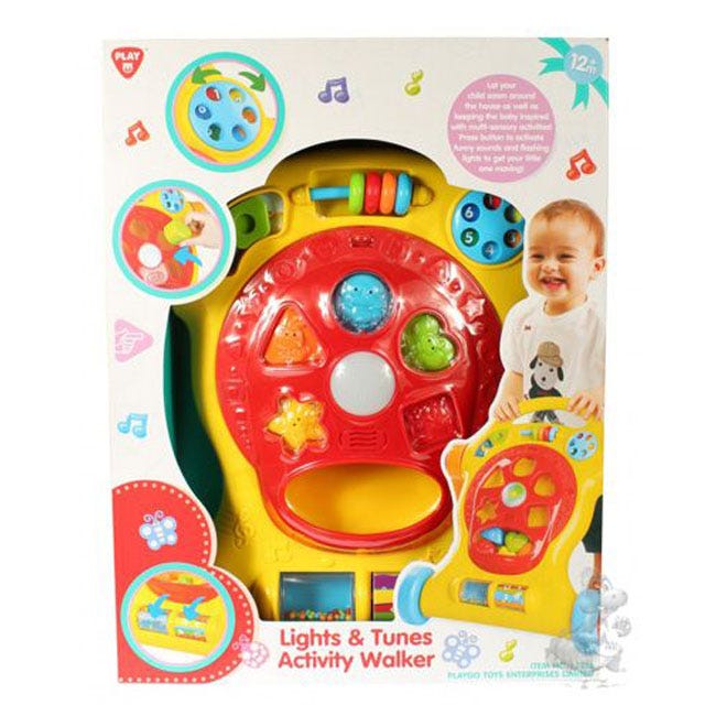 PLAY GO TINY STEPS WALKER WITH SHAPE SORTER ACTIVITIES