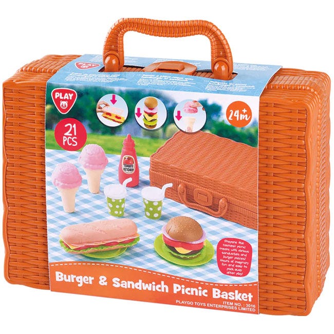 PLAY GO BURGER & SANDWICH BASKET