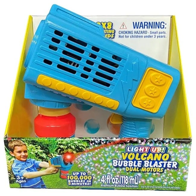PLACO TOYS LIGHT-UP VOLCANO BUBBLES BLASTER
