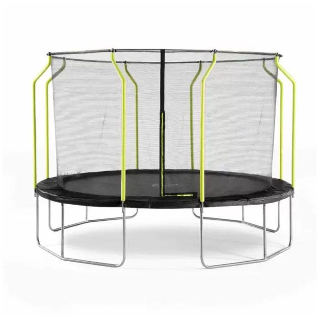 PLUM 14FT WAVE SPRINGSAFE TRAMPOLINE & ENCLOSURE WITH LADDER