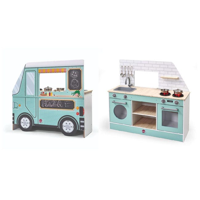 PLUM 2 IN 1 WOODEN STREET FOOD TRUCK AND KITCHEN