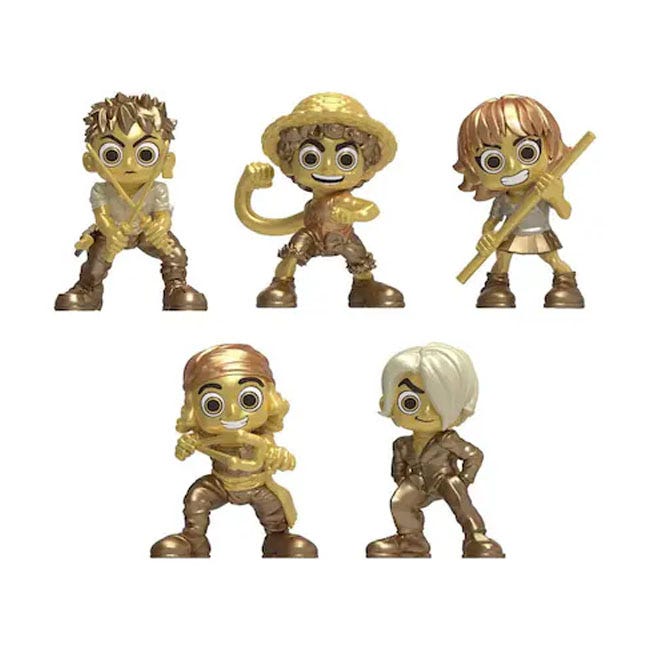 ONE PIECE MINI FIGURE COLLECTABLE STRAW HAT 5-PACK