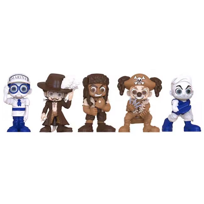 ONE PIECE COLLECTABLE PIRATES AND MARINES 5-PACK