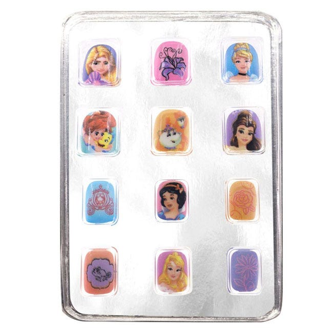 TOWNLEY GIRL DISNEY PRINCESS 12-PACK PRESS ON NAILS SET