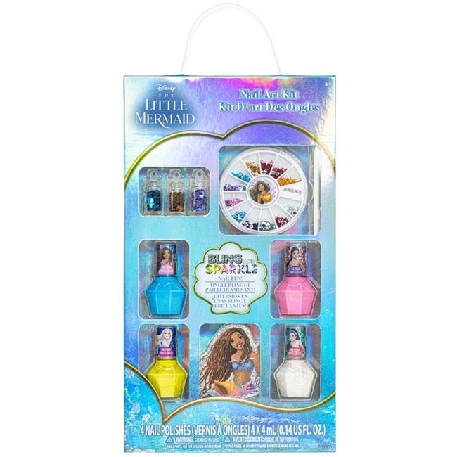 TOWNLEY GIRL DISNEY PRINCESS 4-PACK NAIL POLISH SET WITH GEM