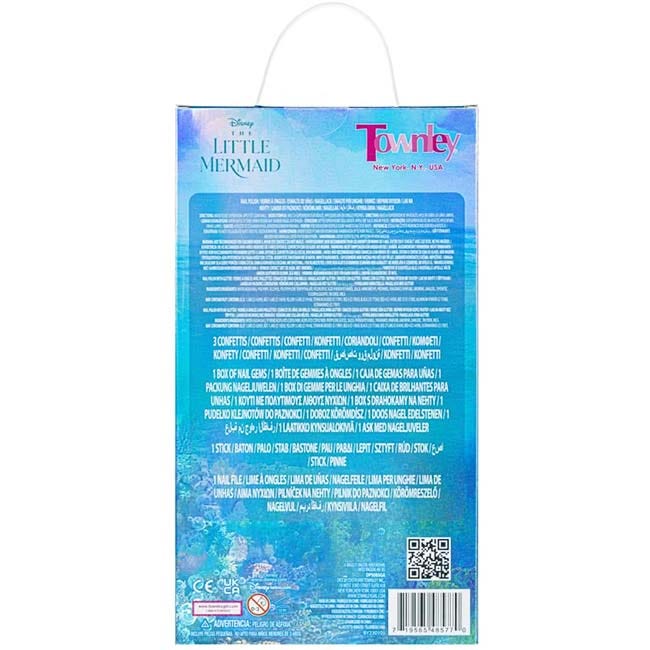 TOWNLEY GIRL DISNEY PRINCESS 4-PACK NAIL POLISH SET WITH GEM