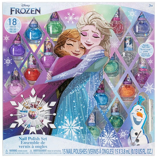 TOWNLEY GIRL DISNEY FROZEN PEEL-OFF NAIL POLISH SET