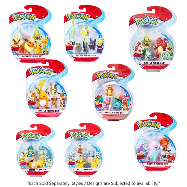 POKEMON BATTLE 3 FIGURE PACK WAVE 4 CHARACTERS