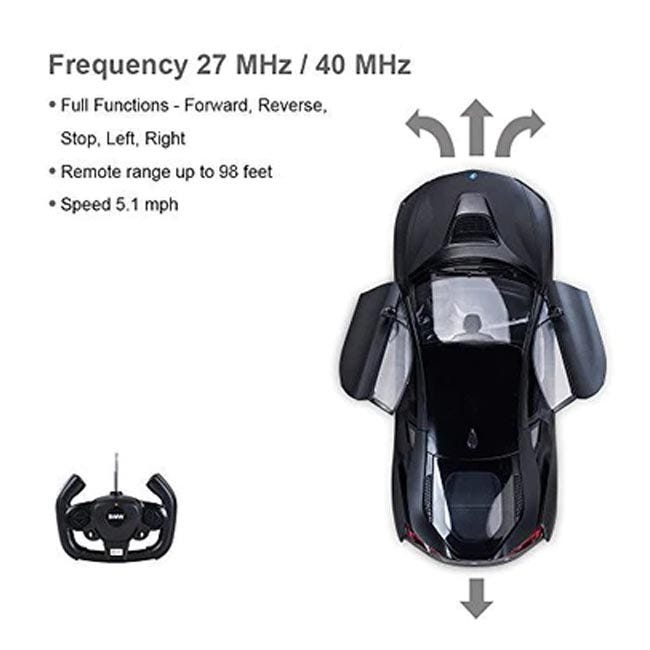 RASTAR REMOTE CONTROL-1:14 BMW I8 WITH MANUAL DOORS