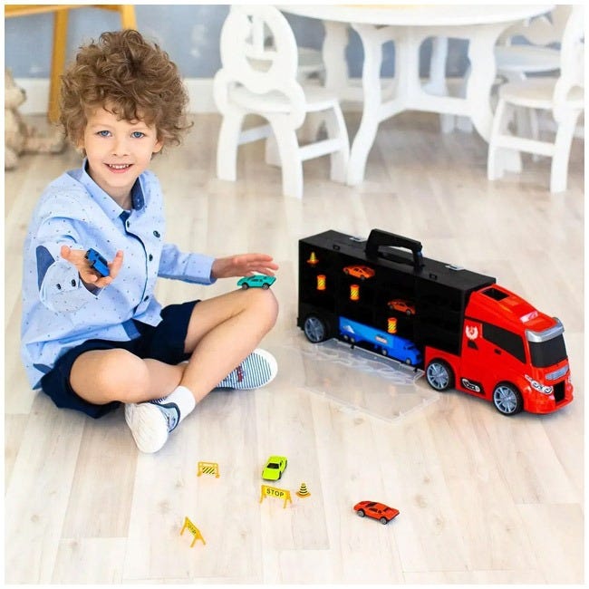 JINJIA TOYS TRUCK CARRY CASE - RED