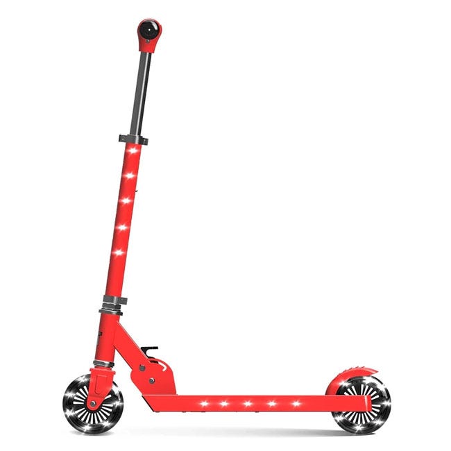 LIT STARSHIP CANDY RED - 2 WHEEL SCOOTER
