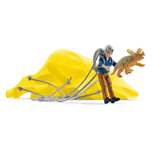 SCHLEICH DINO PARACHUTE RESCUE