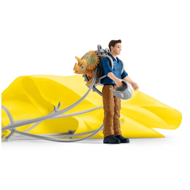 SCHLEICH DINO PARACHUTE RESCUE