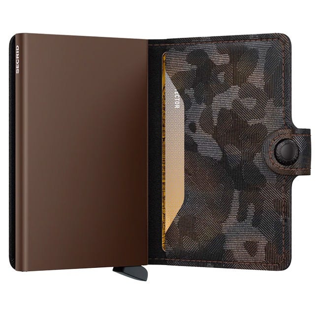SECRID MINIWALLET JUNGLE  MJU-BROWN