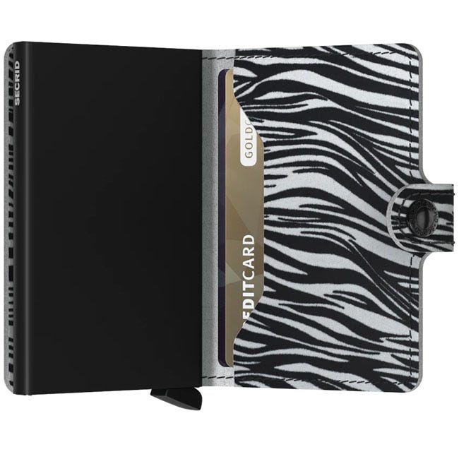 SECRID MINIWALLET ZEBRA MZE-LIGHT GREY