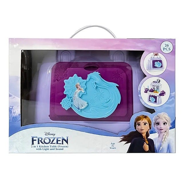 STRIDERS DISNEY FROZEN 26PCS 2-IN-1 KITCHEN TABLE PLAYSET