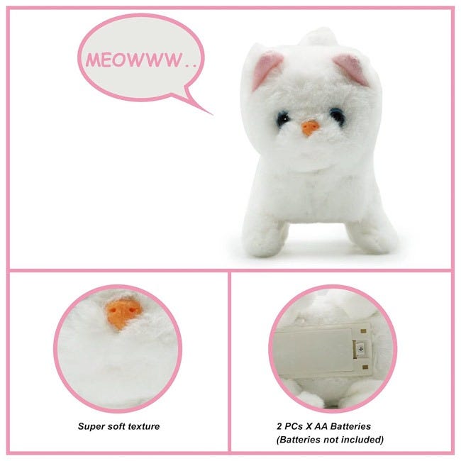 PUGS AT PLAY CASPER WALKING CAT