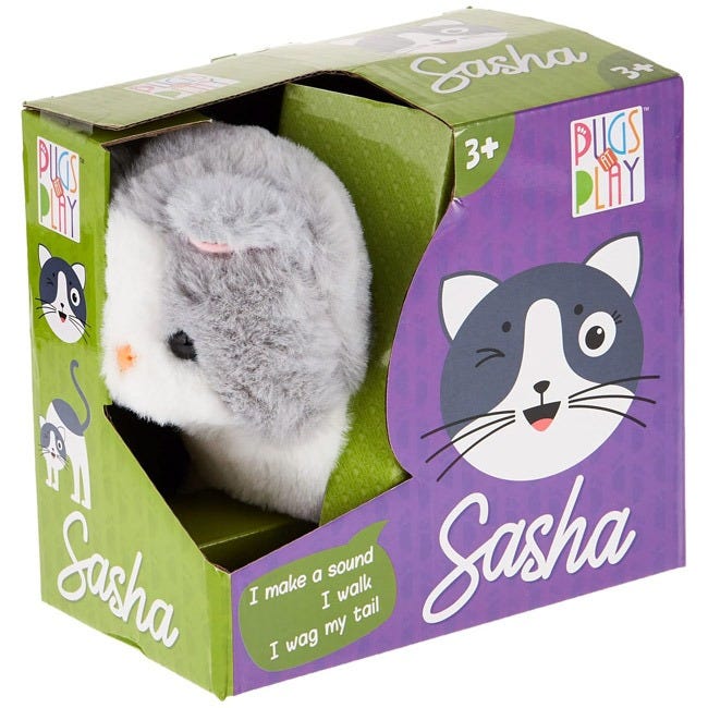 PUGS AT PLAY SASHA WALKING CAT