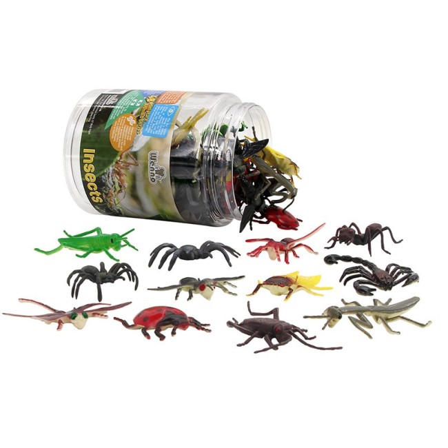 WENNO 48 PCS INSECTS PLAY SET