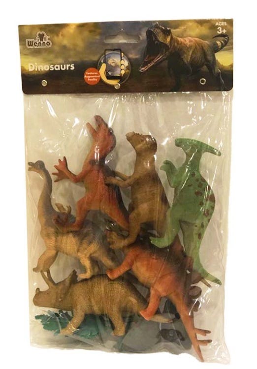 WENNO 10 PCS DINOSAUR PLAYSET