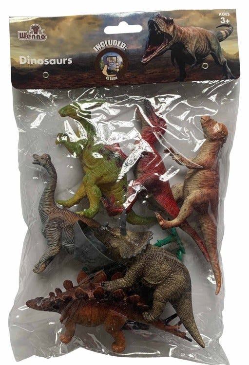 WENNO 10 PCS DINOSAUR PLAYSET