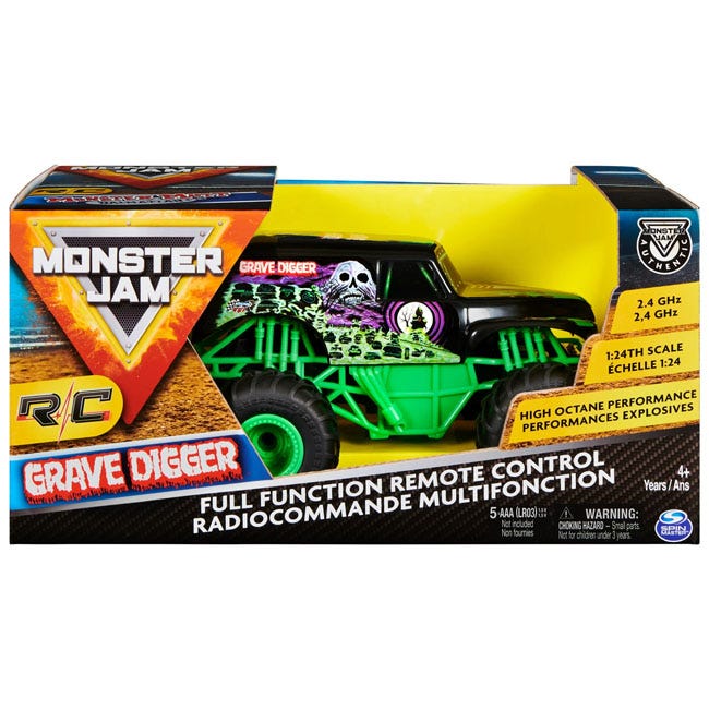 MONSTER JAM REMOTE CONTROL 1:24 GRAVE DIGGER