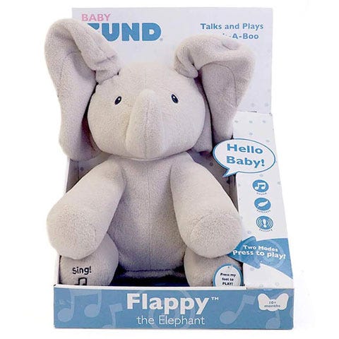 GUND FLAPPY ELEPHANT ANIMATED PLUSH