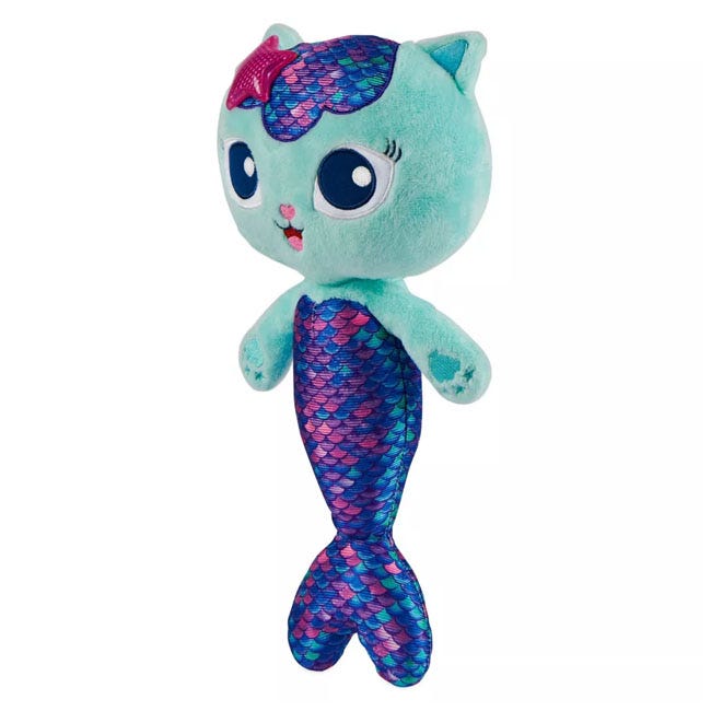 GABBY'S DOLLHOUSE TALKING MERCAT FEATURE PLUSH
