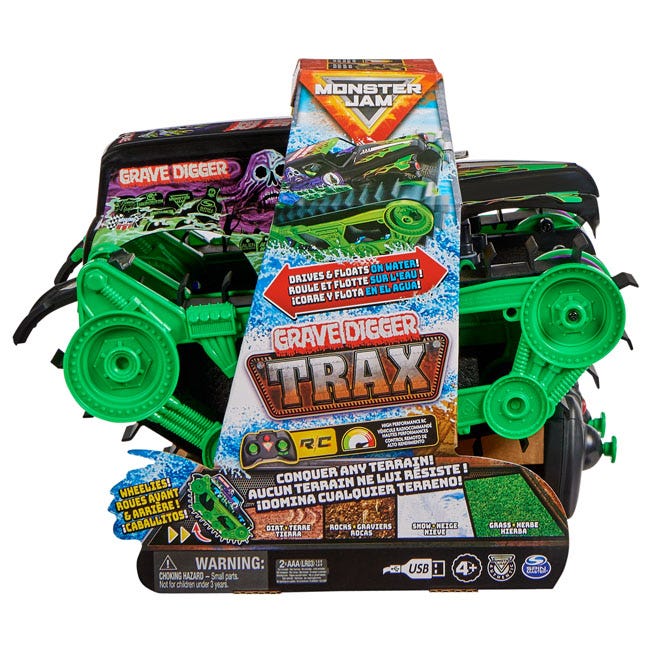 MONSTER JAM OFFICIAL GRAVE DIGGER TRAX ALL TERRAIN