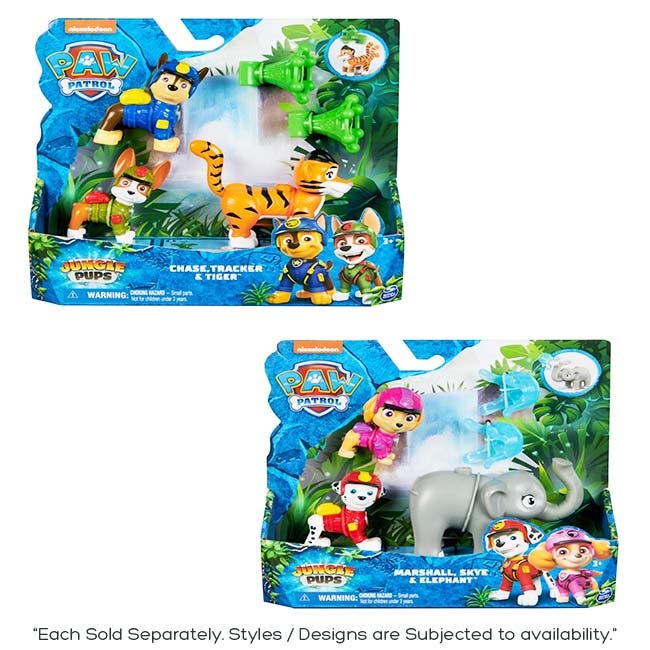 PAW PATROL JUNGLE HERO PUPS ASSORTED