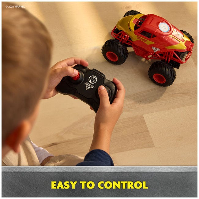 MONSTER JAM MARVEL IRON MAN RC MONSTER TRUCK  1:24