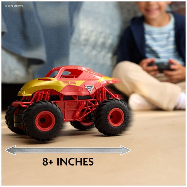 MONSTER JAM MARVEL IRON MAN RC MONSTER TRUCK  1:24