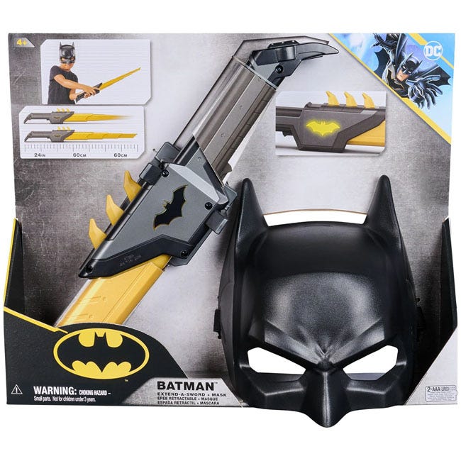 DC BATMAN ROLEPLAY  SWORD AND MASK