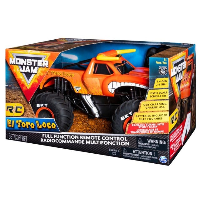 MONSTER JAM REMOTE CONTROL 1:15  JAM EL TORO LOCO TRUCK