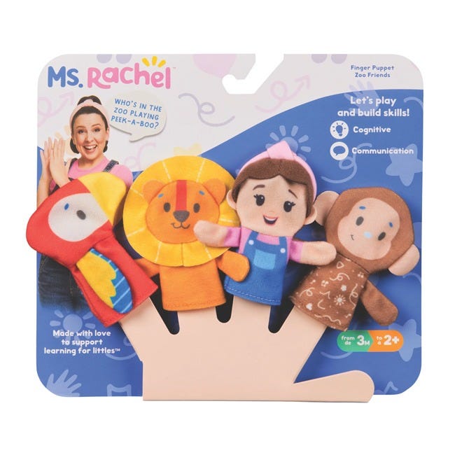 MS RACHEL FINGER PUPPETS ZOO FRIENDS
