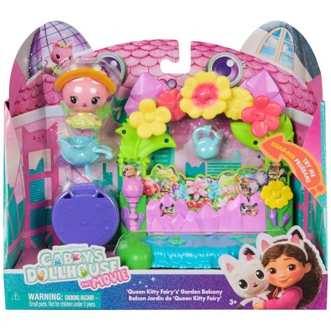 GABBY'S DOLLHOUSE MOVIE BALCONY PLAYSET ASSORTED